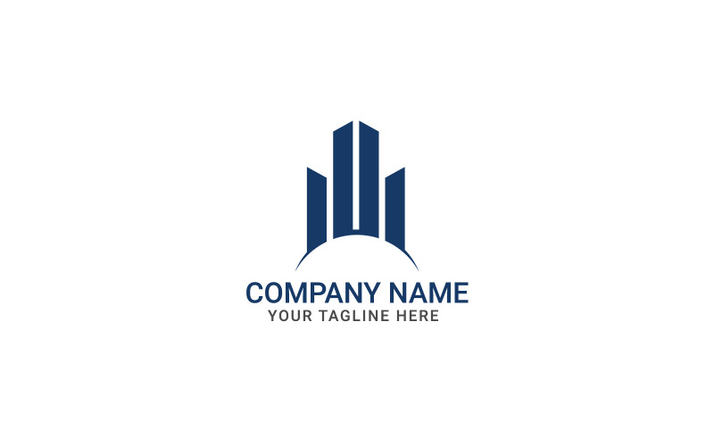 Modern Real Estate Logo For Builder Company Logo Template