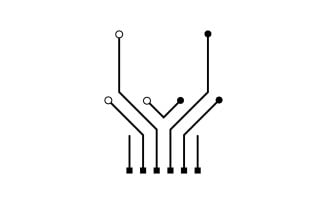 Circuit illustration design vector, technology symbol6