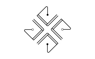 Circuit illustration design vector, technology symbol7