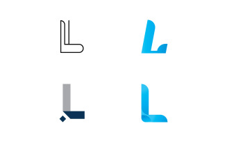 L Letter Logo vector Icon template 12
