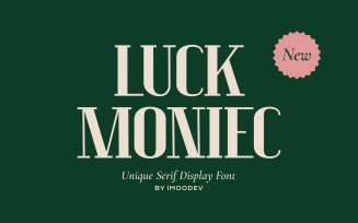 Luck Moniec Luxury Typeface