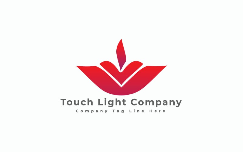 Free Touch Light Company logo Template Logo Template