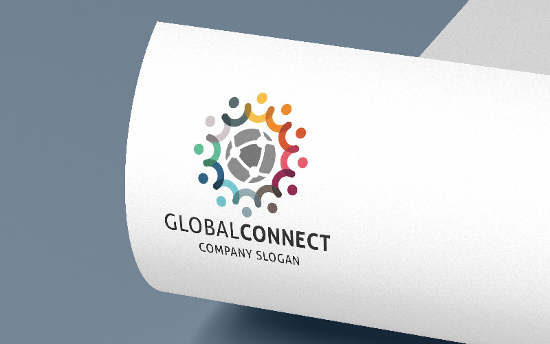 Global Connect Community Logo Logo Template