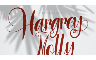 Hargery Molly Luxury Script Font