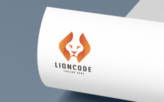 Lion Code Professional Logo
