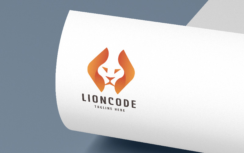 Lion Code Professional Logo Logo Template