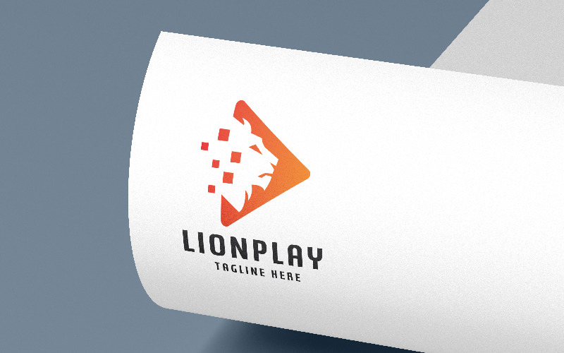 Lion Play Professional Logo Logo Template