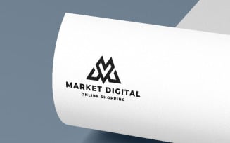 Market Digital Letter M Logo