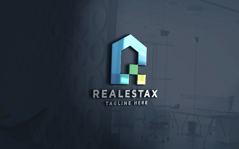 Professional Pixel Real Estate Home Seller Logo Logo Template