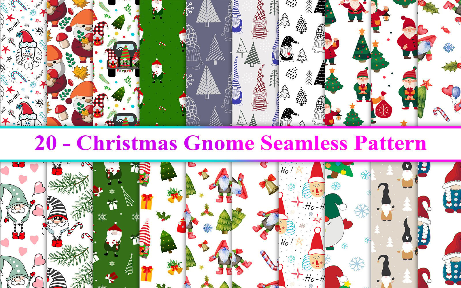 Kit Graphique #288807 Gnome Seamless Web Design - Logo template Preview