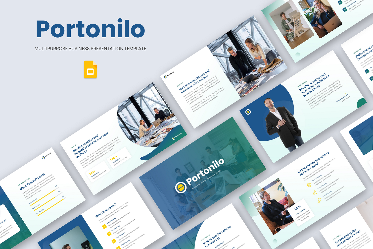 Portonilo - Multipurpose Business Google Slide  Template