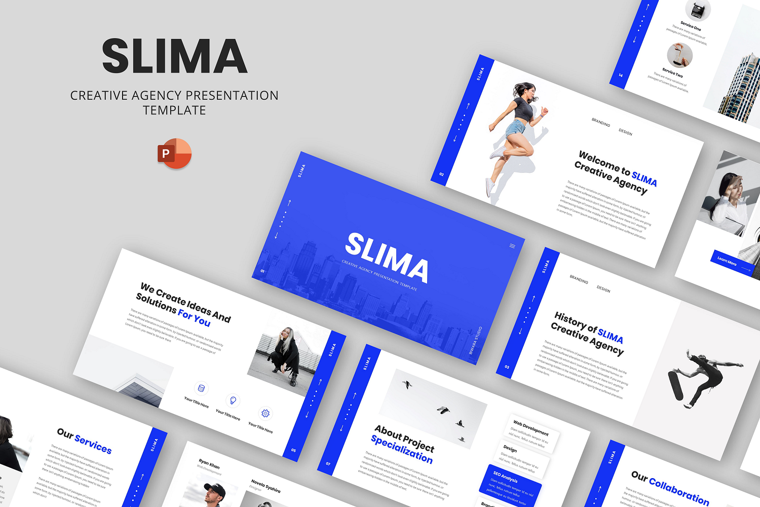 SLIMA - Creative Agency Powerpoint Template