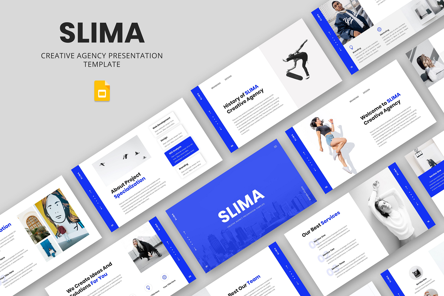 SLIMA - Creative Agency Google Slide Template