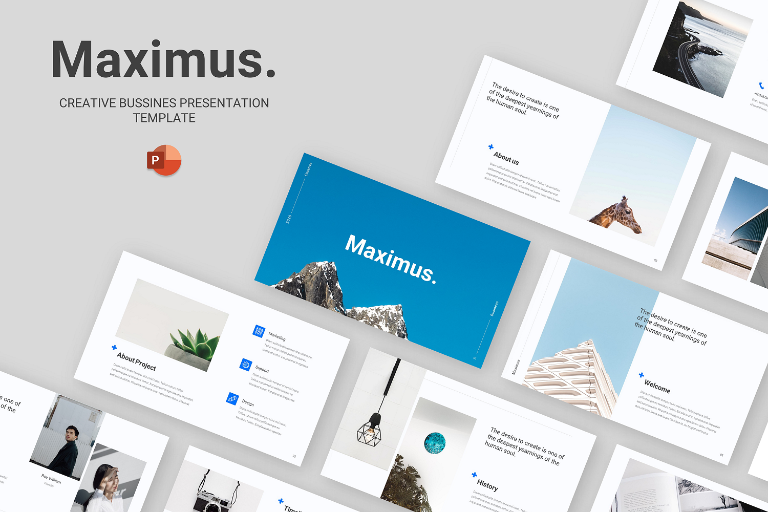 Maximus - Creative Business Powerpoint Template