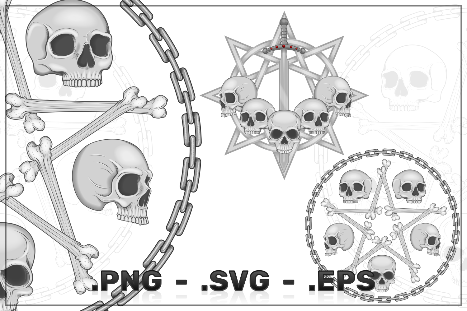 Kit Graphique #288894 Vector Skull Divers Modles Web - Logo template Preview