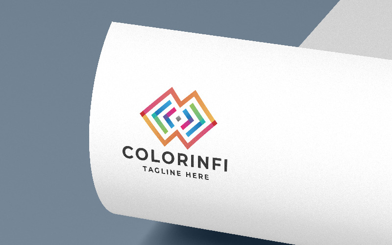 Colorful Infinity Symbol Logo Logo Template
