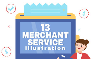 13 Merchant Service Illustration