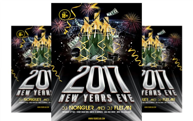 New Year's Eve - Flyer Template #2 Corporate Identity