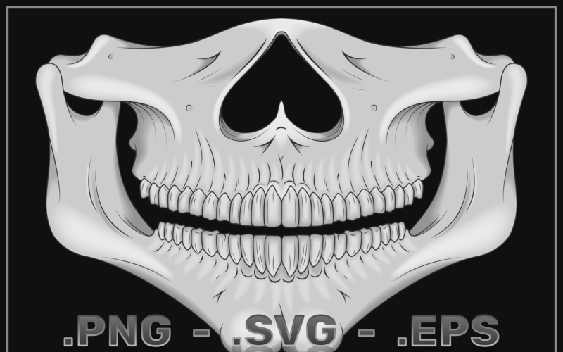 Skull Bandana Vector Design Vector Graphic
