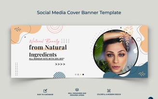 Beauty Tips Facebook Cover Banner Design Template-01