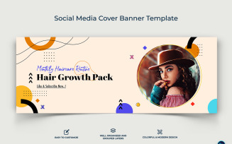 Beauty Tips Facebook Cover Banner Design Template-16