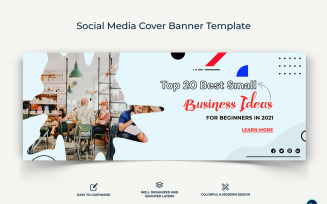 Business Service Facebook Cover Banner Design Template-16