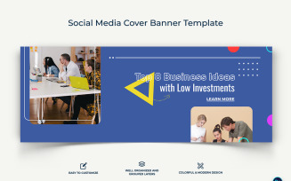 Business Service Facebook Cover Banner Design Template-20