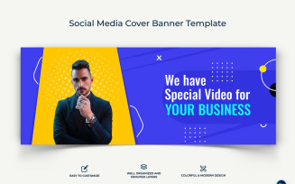 Business Service Facebook Cover Banner Design Template-30