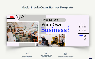 Business Service Facebook Cover Banner Design Template-32