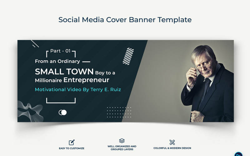 Business Service Facebook Cover Banner Design Template-33 Social Media