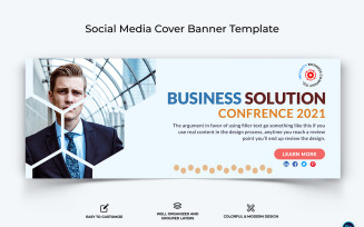 Business Service Facebook Cover Banner Design Template-38