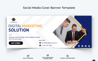 Business Service Facebook Cover Banner Design Template-39
