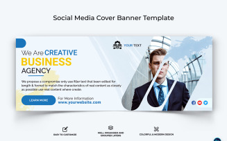 Business Service Facebook Cover Banner Design Template-45