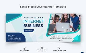 Business Service Facebook Cover Banner Design Template-46