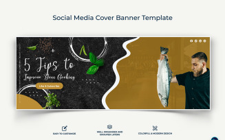 Chef Facebook Cover Banner Design Template-01