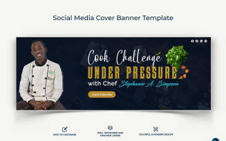 Chef Facebook Cover Banner Design Template-02