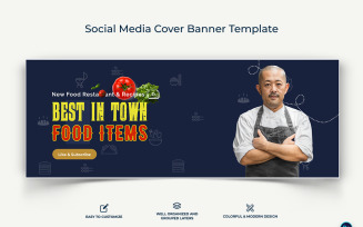 Chef Facebook Cover Banner Design Template-05