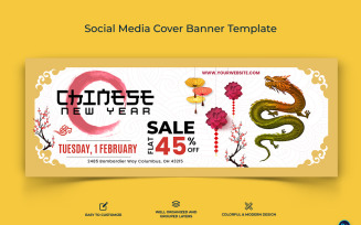 Chinese New Year Facebook Cover Banner Design Template-10