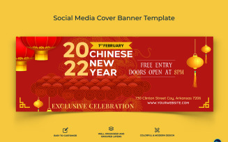 Chinese New Year Facebook Cover Banner Design Template-11