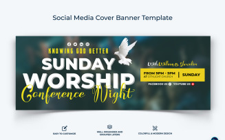 Church Facebook Cover Banner Design Template-06