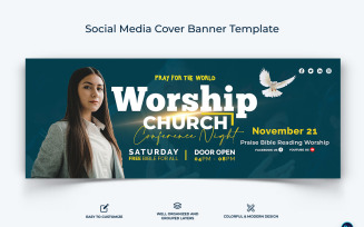 Church Facebook Cover Banner Design Template-09