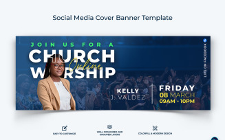 Church Facebook Cover Banner Design Template-11