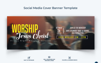 Church Facebook Cover Banner Design Template-15