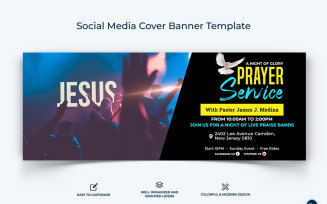 Church Facebook Cover Banner Design Template-18