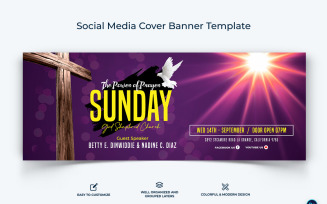Church Facebook Cover Banner Design Template-19