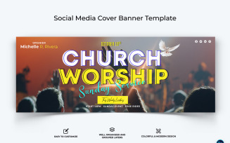 Church Facebook Cover Banner Design Template-33