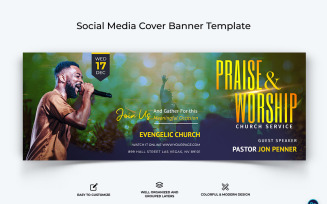 Church Facebook Cover Banner Design Template-36