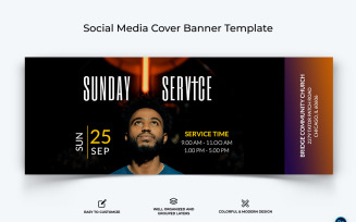 Church Facebook Cover Banner Design Template-45