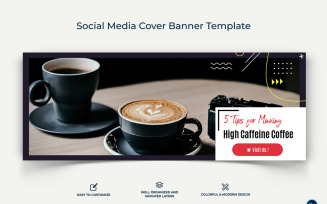 Coffee Making Facebook Cover Banner Design Template-07