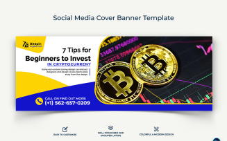 Crypto Currency Facebook Cover Banner Template-11